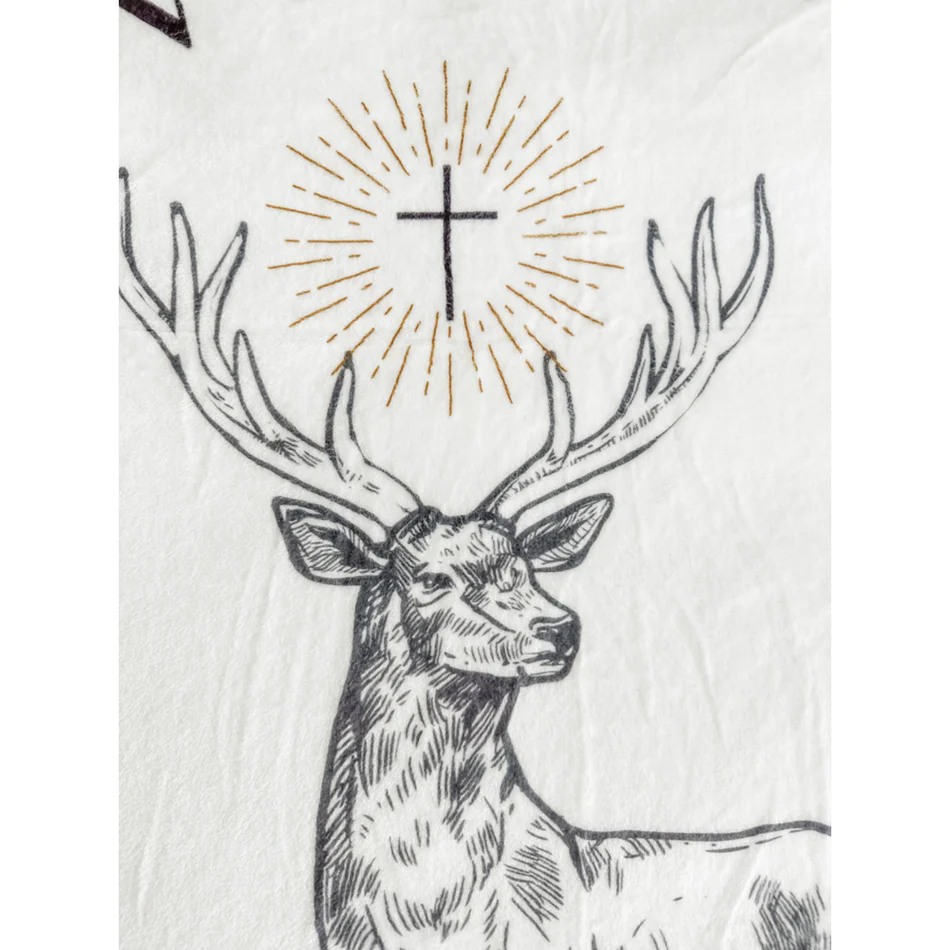 Stag Throw Blanket - 50" x 60" - Image 5