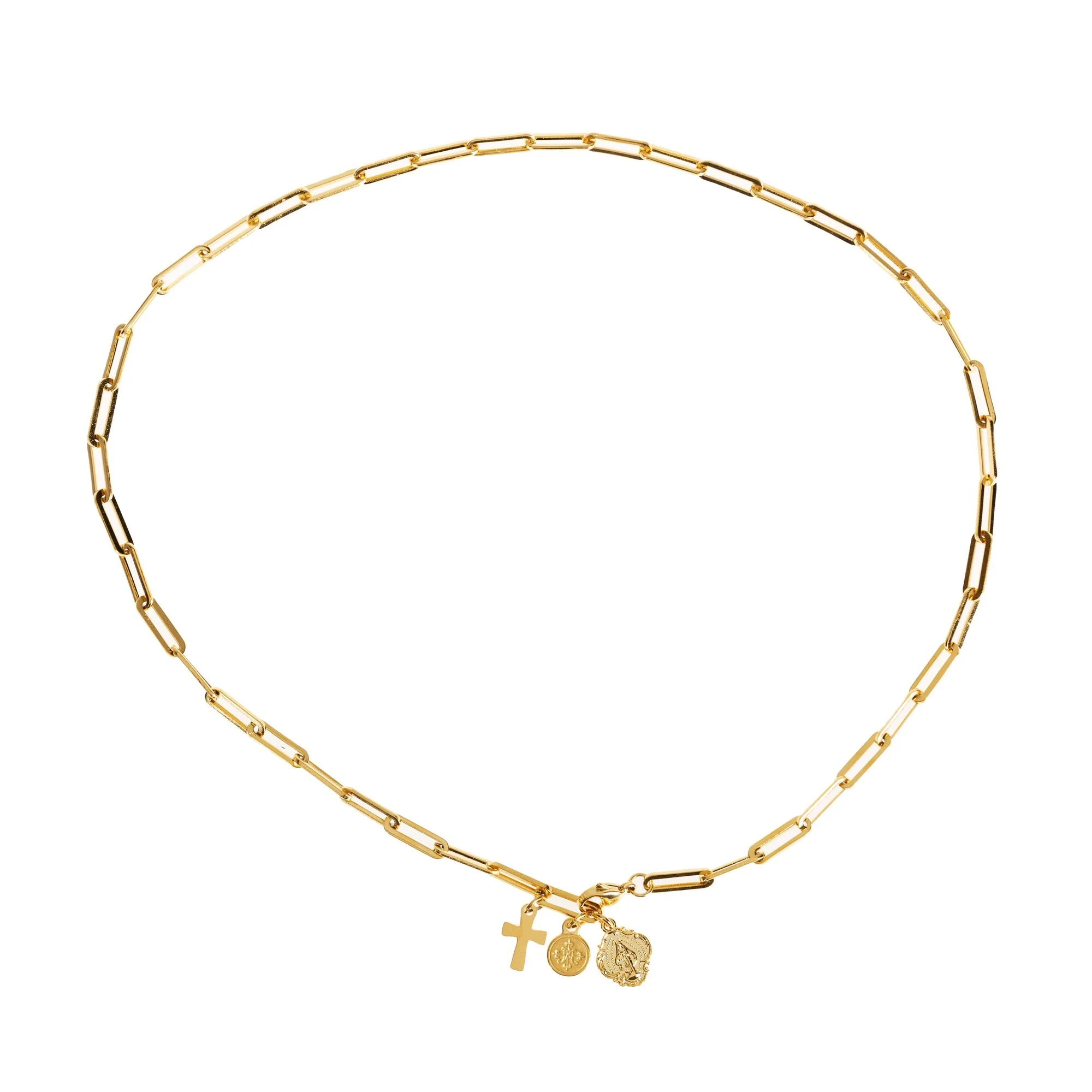 Stainless Steel Gold Consecration Necklace - Image 3