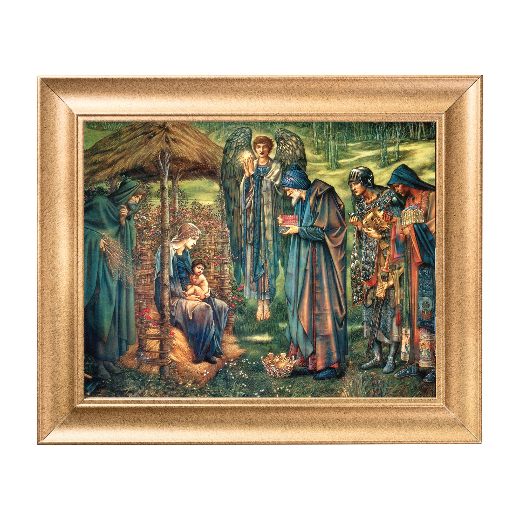 Star of Bethlehem Antique Gold Framed Print - Multiple Sizes - Image 3