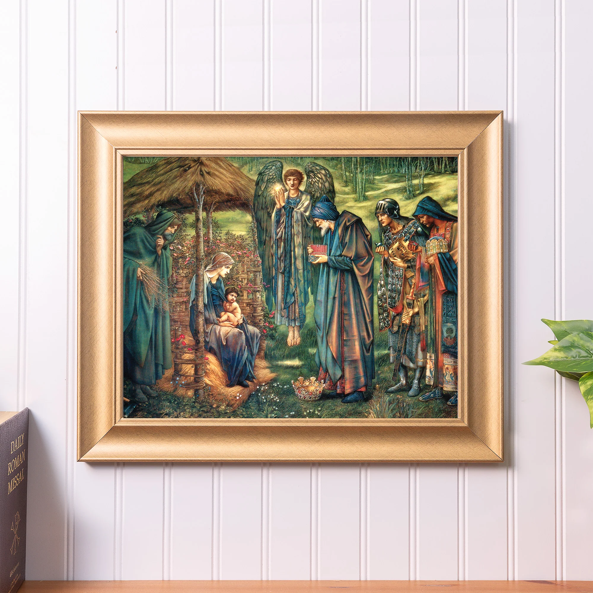 Star of Bethlehem Antique Gold Framed Print - Multiple Sizes - Image 4