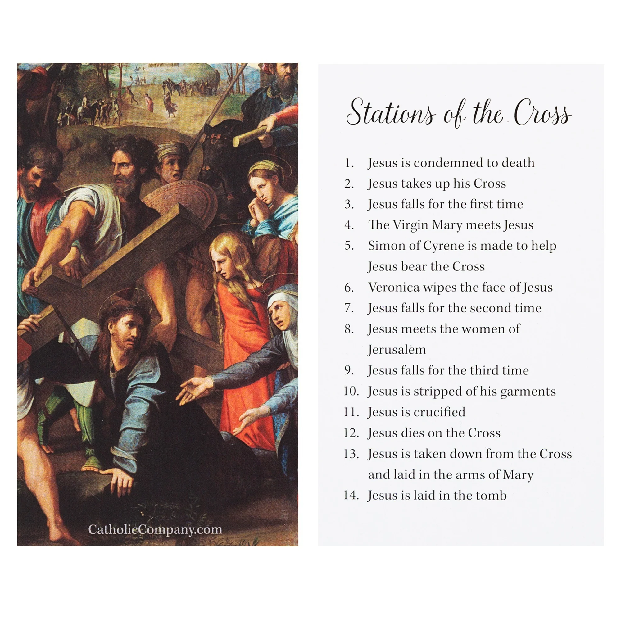 Stations of the Cross Prayer Card - Image 2