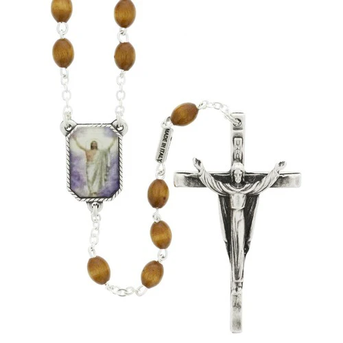 Stations of the Cross Silver Plated Rosary - Image 6