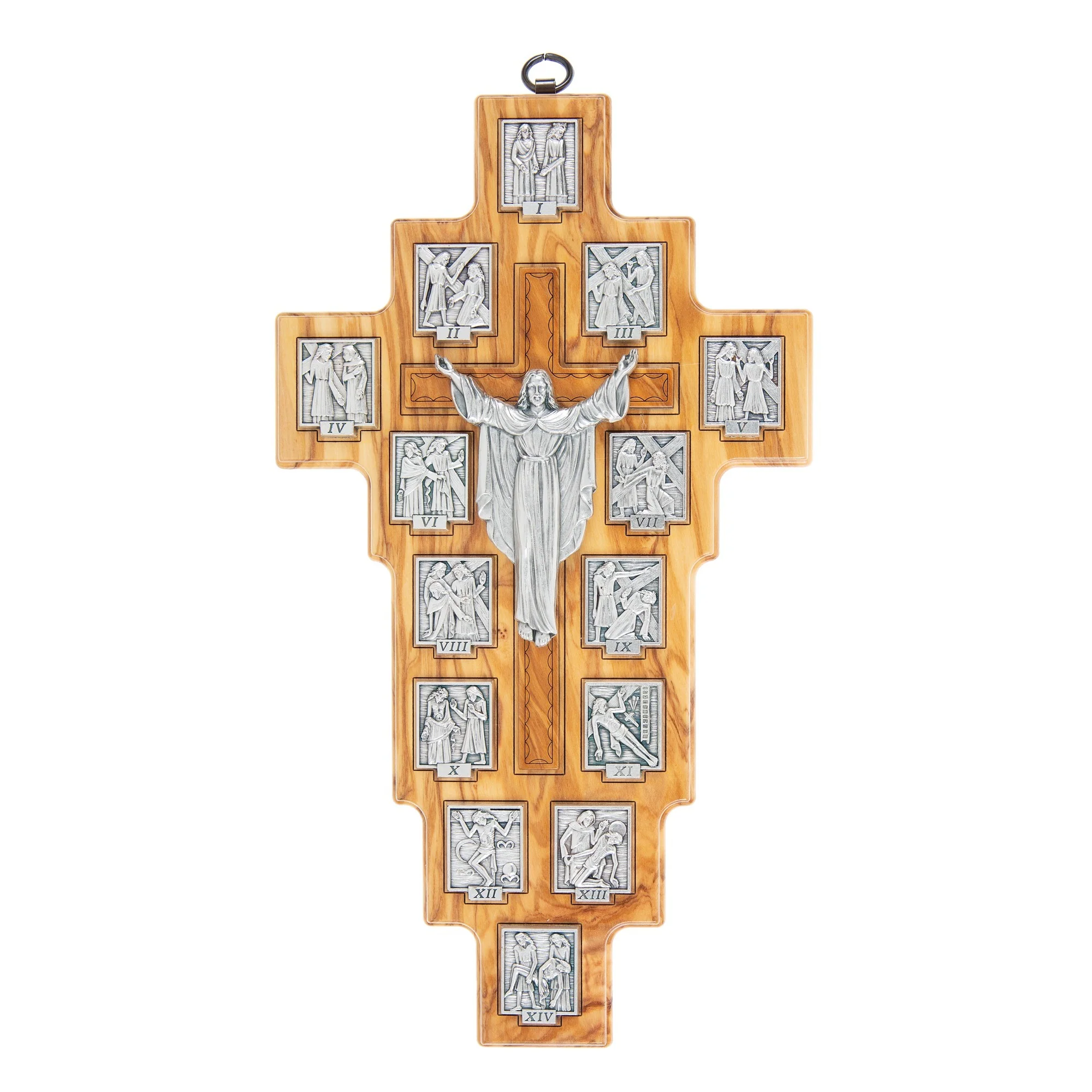 Stations of the Cross Wood Wall Plaque - Image 4