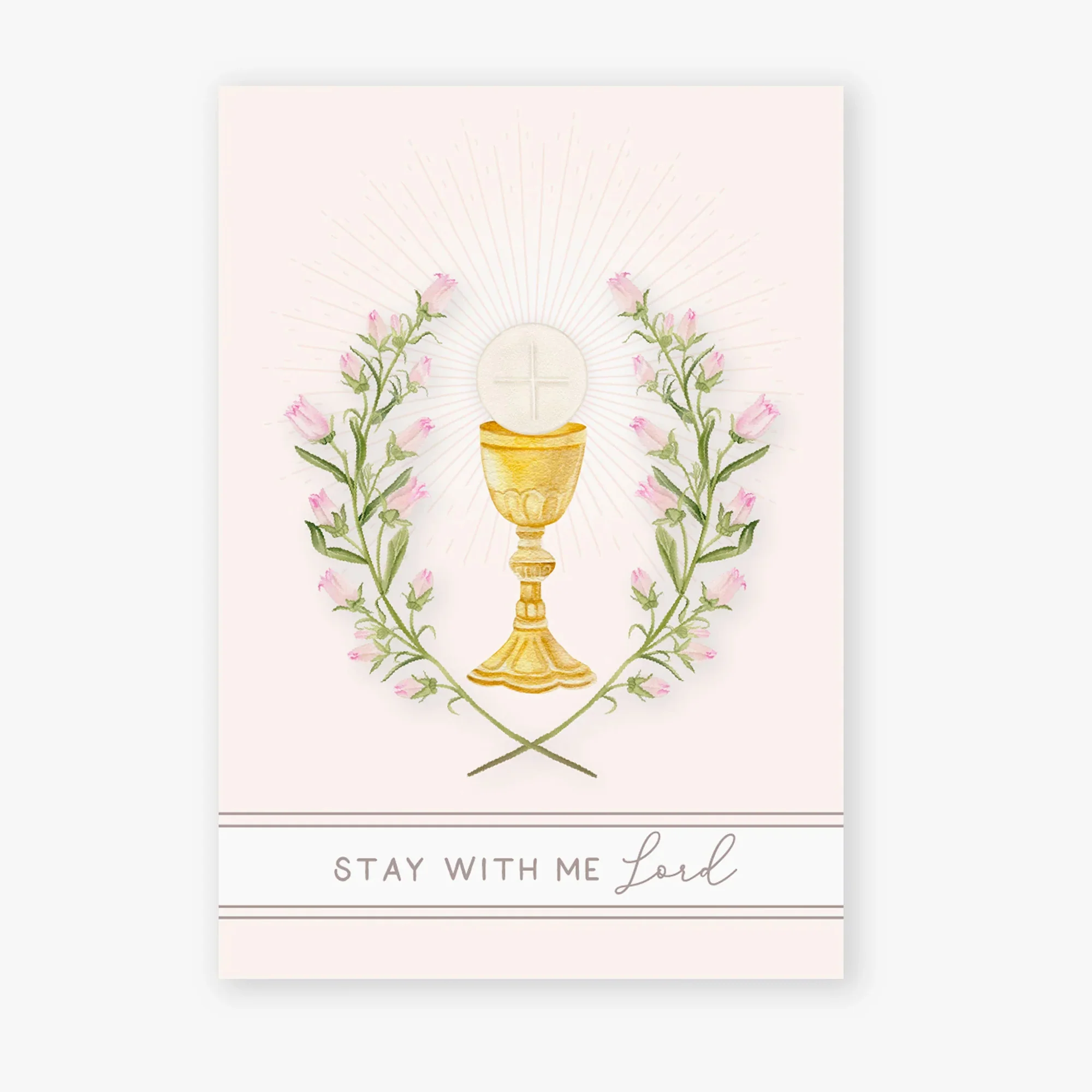 Stay With Me Lord Eucharist Folded Prayer Card