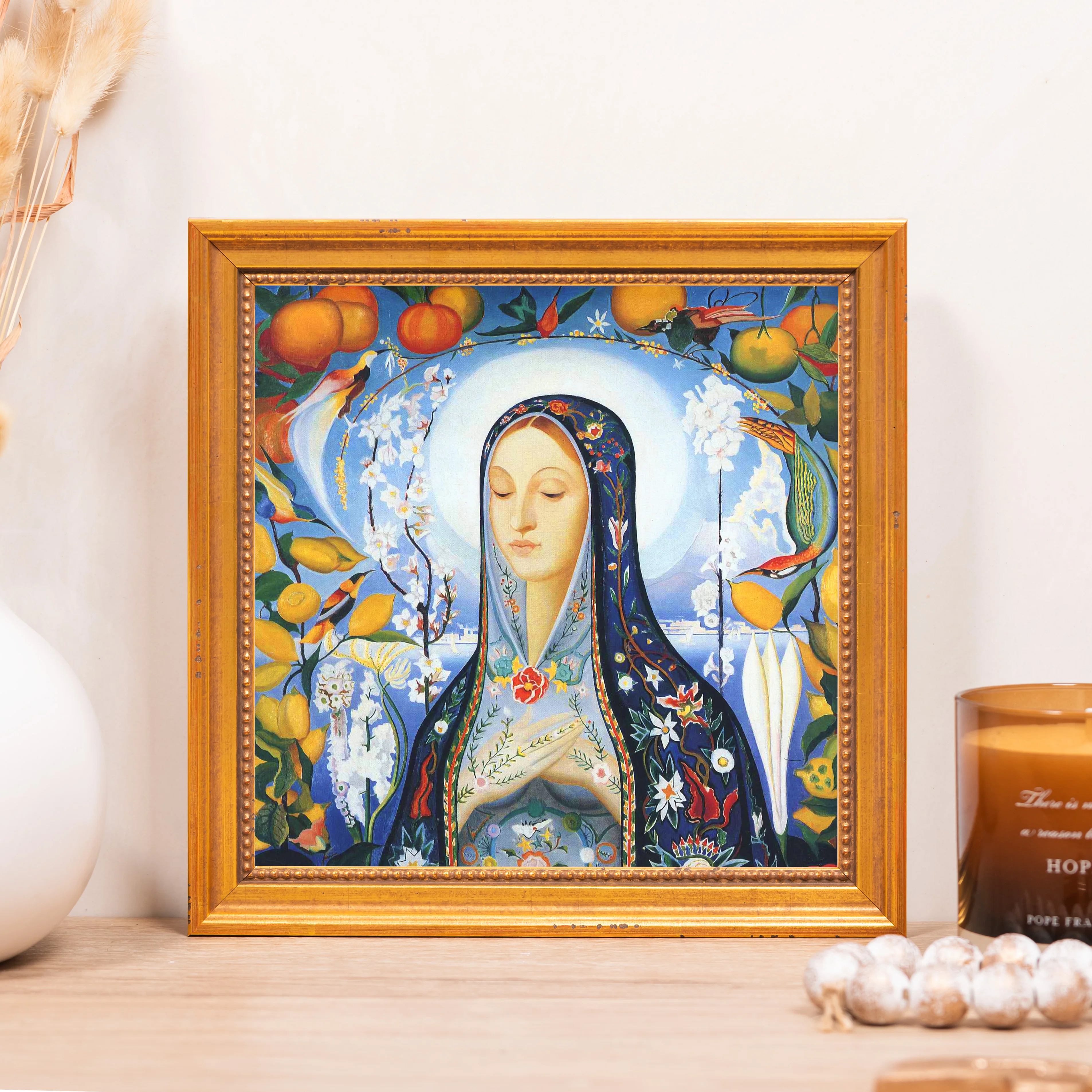 Stella's The Virgin Framed Canvas - Sacred Mini Collection - Image 5