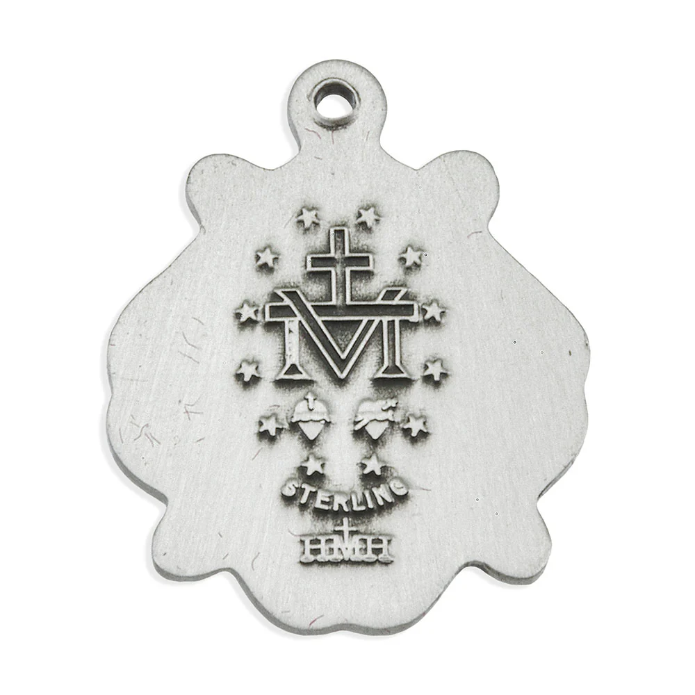 Sterling Celtic Knot Miraculous Medal Necklace - Image 2