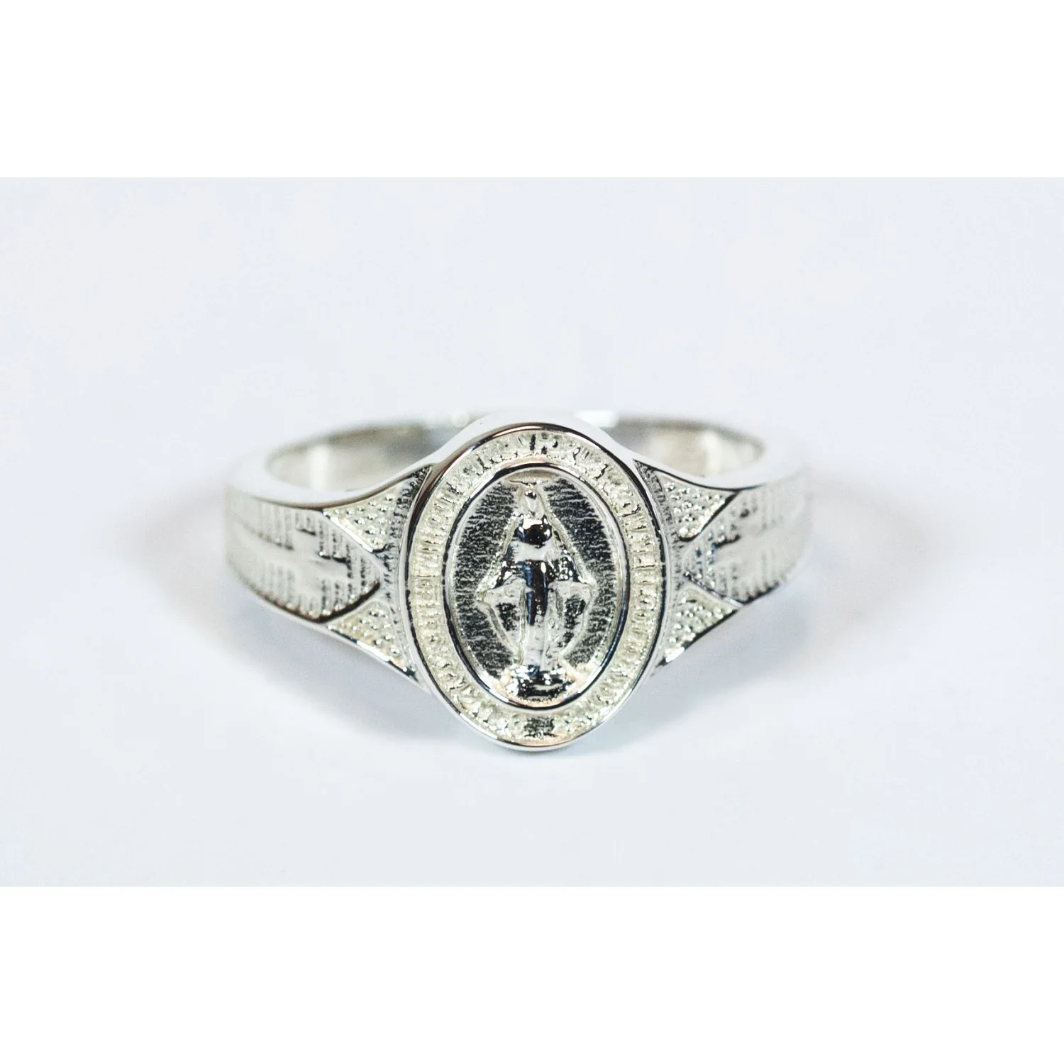 Sterling Miraculous Medal Ring