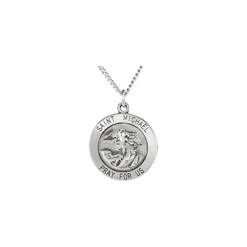 Sterling Silver 15mm St.Michael Medal