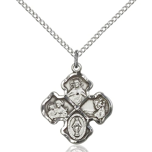 Sterling Silver 4-Way Pendant - 2509875