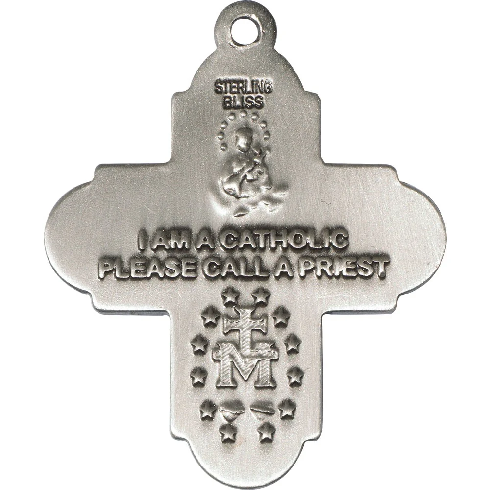 Sterling Silver 5-Way Ice Hockey Pendant - Image 2