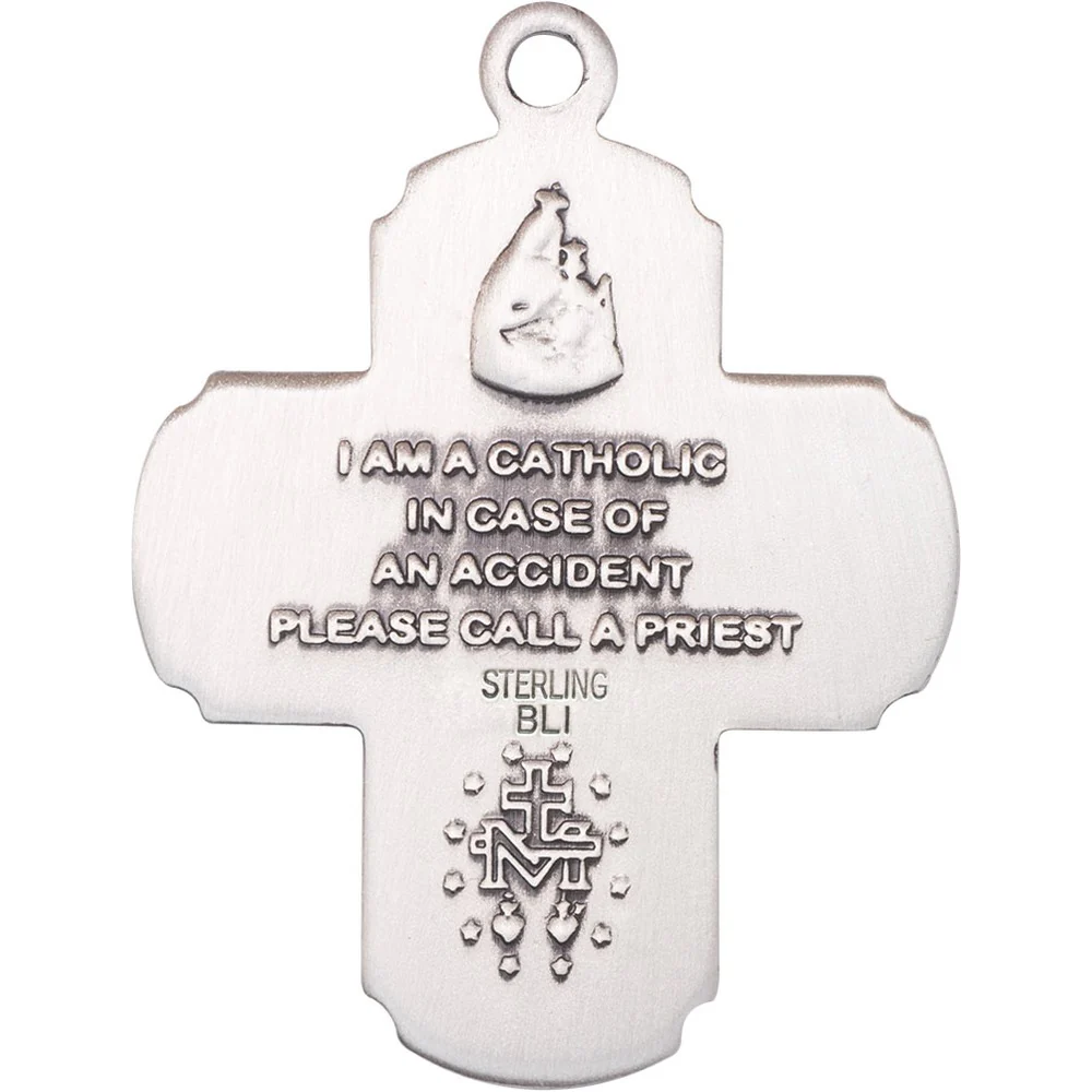 Sterling Silver 5-Way Pendant 1 3/8 X 1" - Image 2