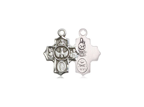 Sterling Silver 5-Way Petite Pendant 1/2 X 3/8"
