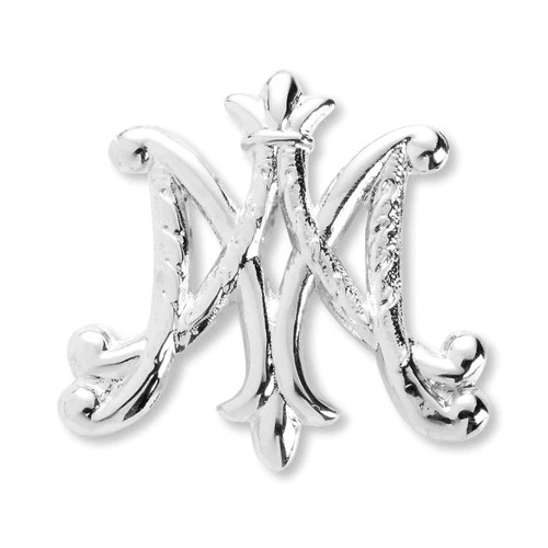 Sterling Silver Ave Maria Lapel Pin