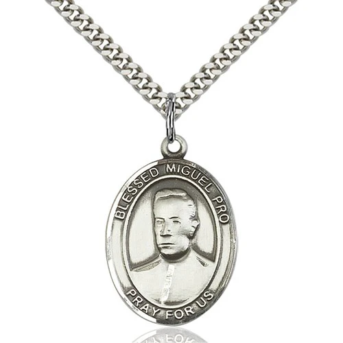 Sterling Silver Blessed Miguel Pro Pendant