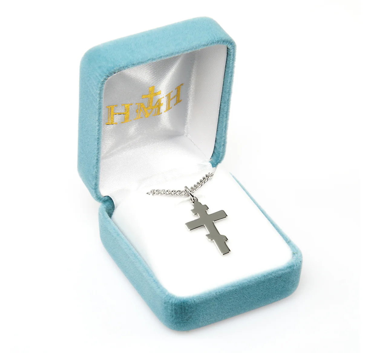 Sterling Silver Byzantine Cross Necklace - Image 2