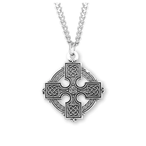 Sterling Silver Celtic Cross Necklace - Image 2
