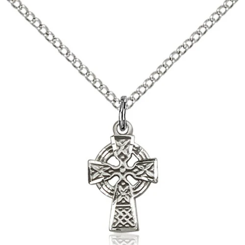 Sterling Silver Celtic Cross Petite Pendant