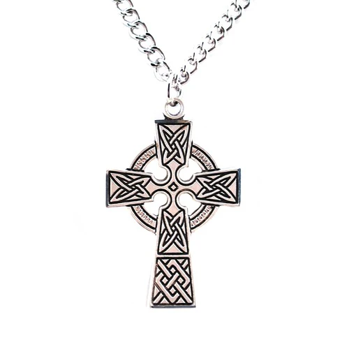Sterling Silver Celtic Cross w/ 24 inch chain - Image 2