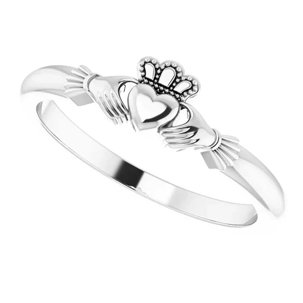 Sterling Silver Claddagh Ring - Multiple Sizes - Image 5