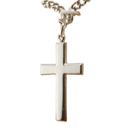 Sterling Silver Cross on 24 inch chain