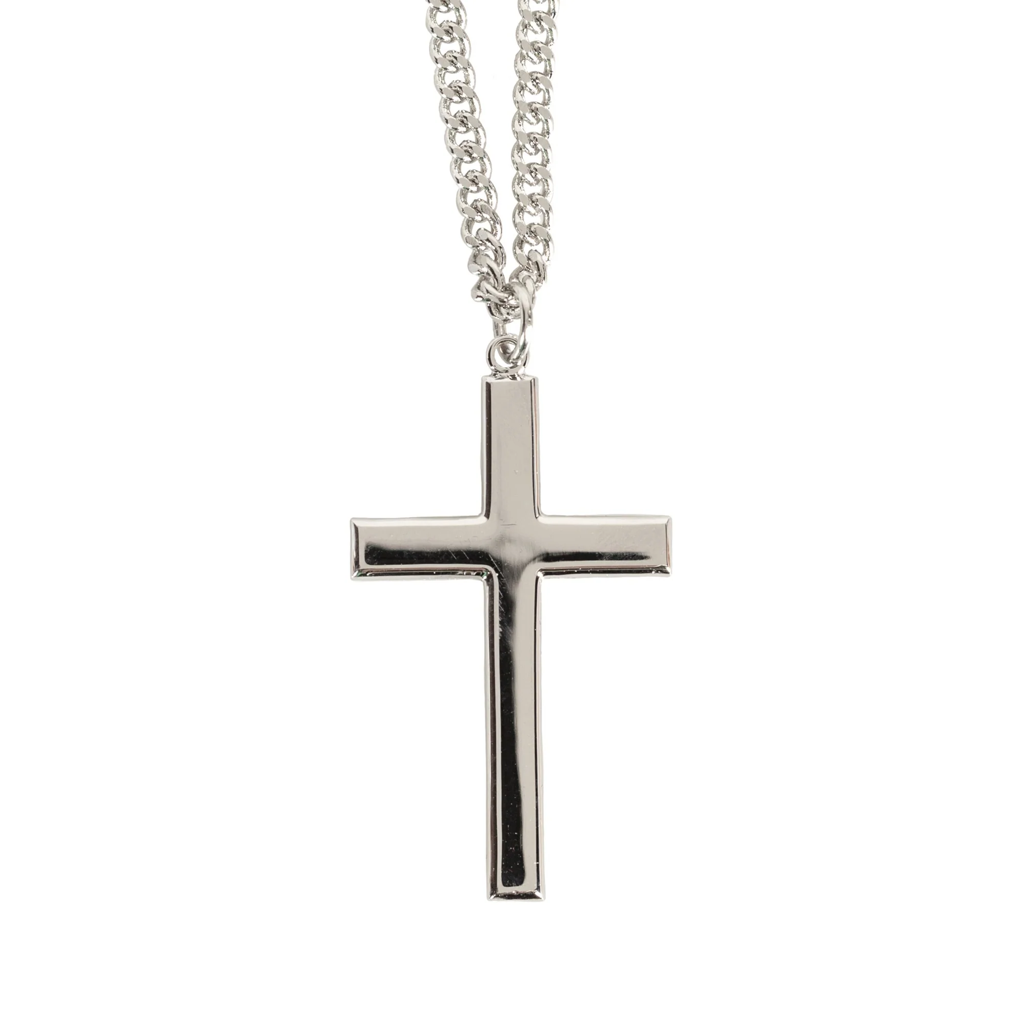 Sterling Silver Cross with 24 inch chain - Image 2