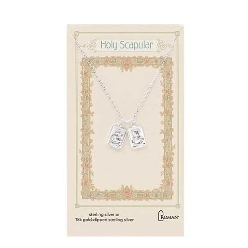 Sterling Silver Double Scapular Necklace