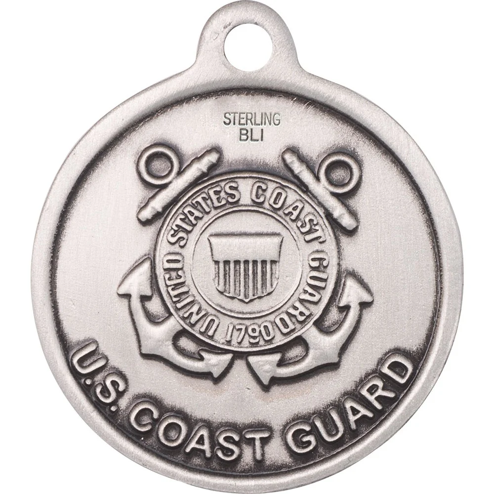 Sterling Silver Guardain Angel / Coast Guard Pendant - Image 2