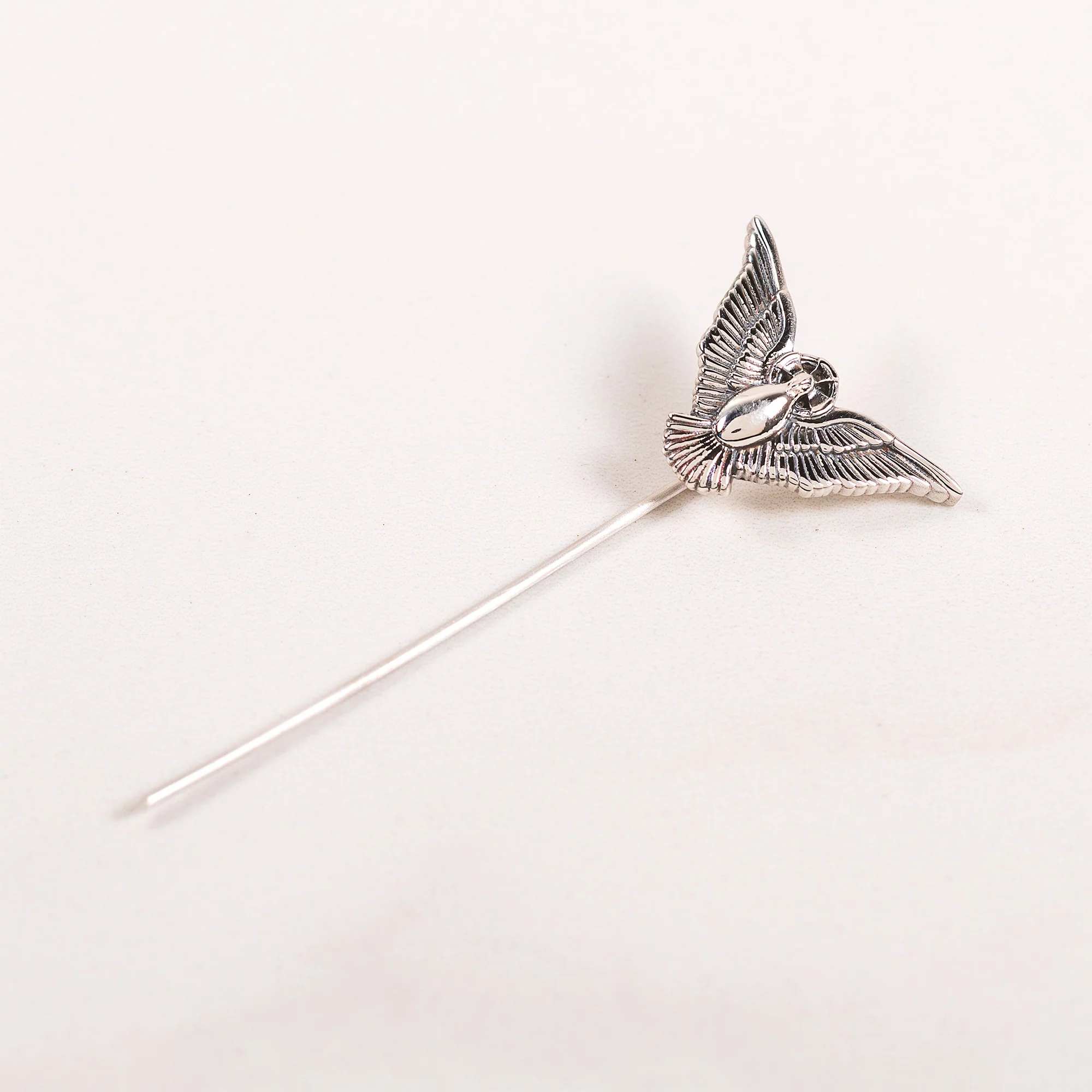 Sterling Silver Holy Spirit Majestic Dove Lapel Pin