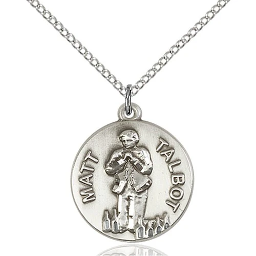Sterling Silver Matt Talbot Pendant