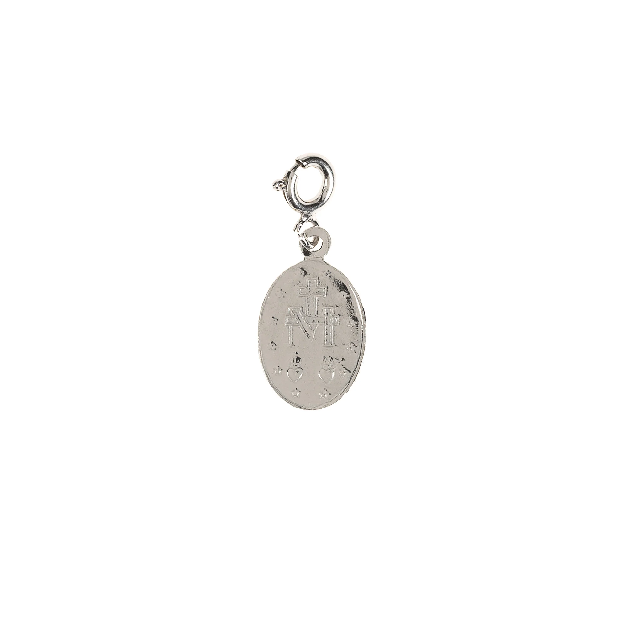 Sterling Silver Miraculous Medal Clip Charm - Image 2