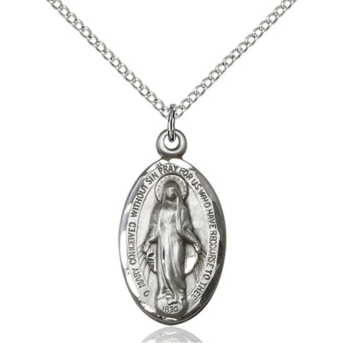 Sterling Silver Miraculous Pendant - 2511326