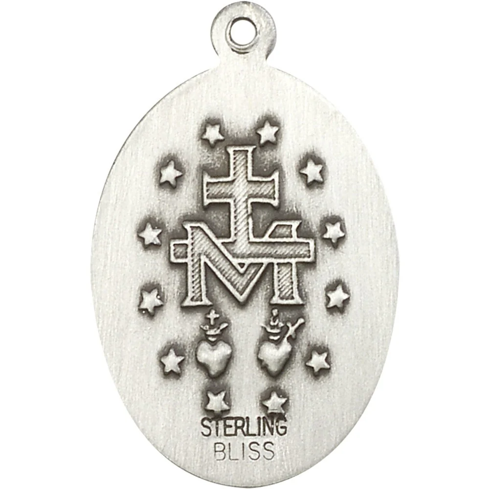 Sterling Silver Miraculous Pendant - 2511348 - Image 2