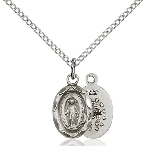 Sterling Silver Miraculous Petite Pendant - 2511280