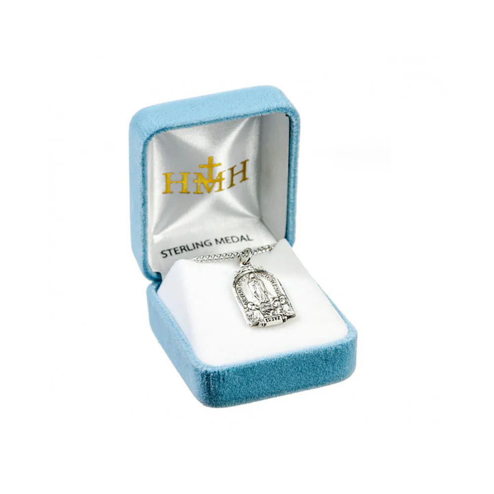Sterling Silver Our Lady of Fatima Grotto Necklace - Image 3