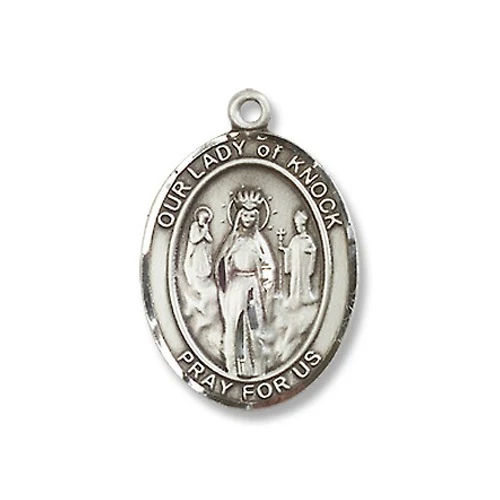 Sterling Silver Our Lady of Knock Pendant w/ Chain