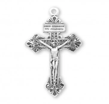 Sterling Silver Pardon Crucifix Necklace - Image 2