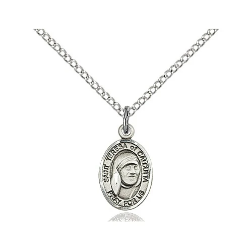 Sterling Silver Saint Teresa of Calcutta Petite Pendant