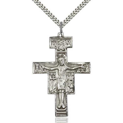 Sterling Silver San Damiano Pendant