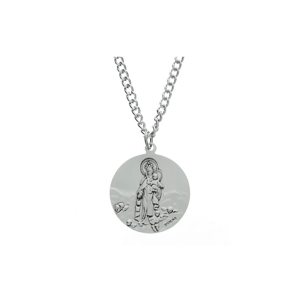 Sterling Silver Scapular Medal on 24 inch chain - Image 2