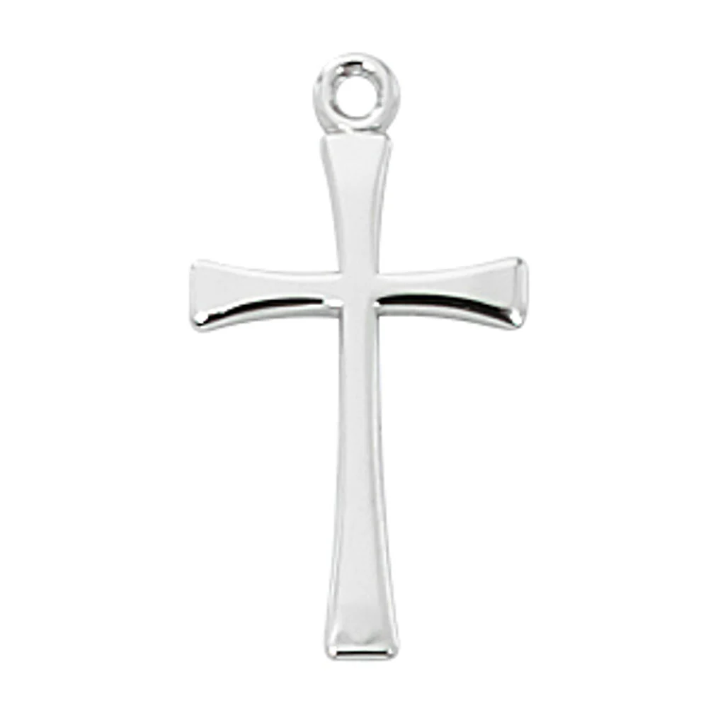 Sterling Silver Simple Cross Necklace