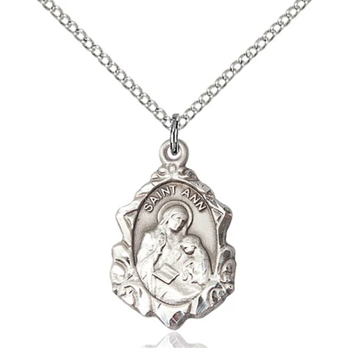 Sterling Silver St. Ann Pendant - 2508583