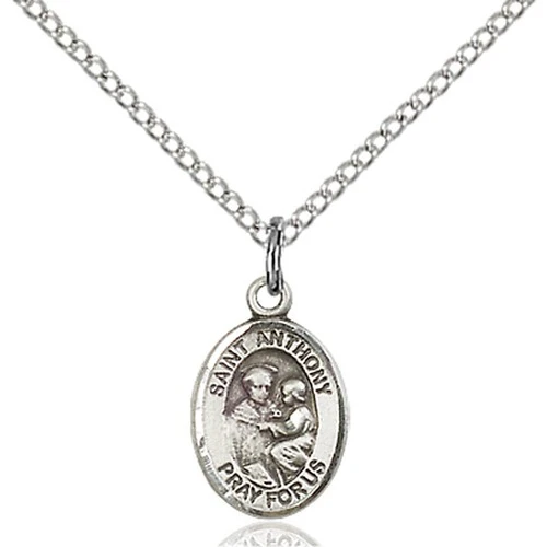 Sterling Silver St. Anthony of Padua Petite Pendant