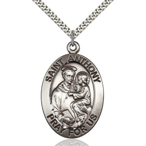 Sterling Silver St. Anthony Pendant - 2508710