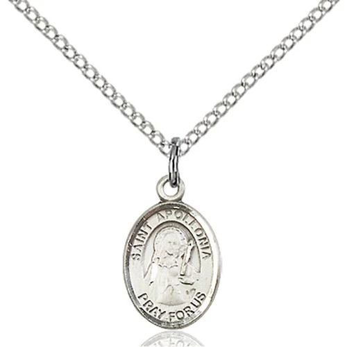 Sterling Silver St. Apollonia Petite Pendant