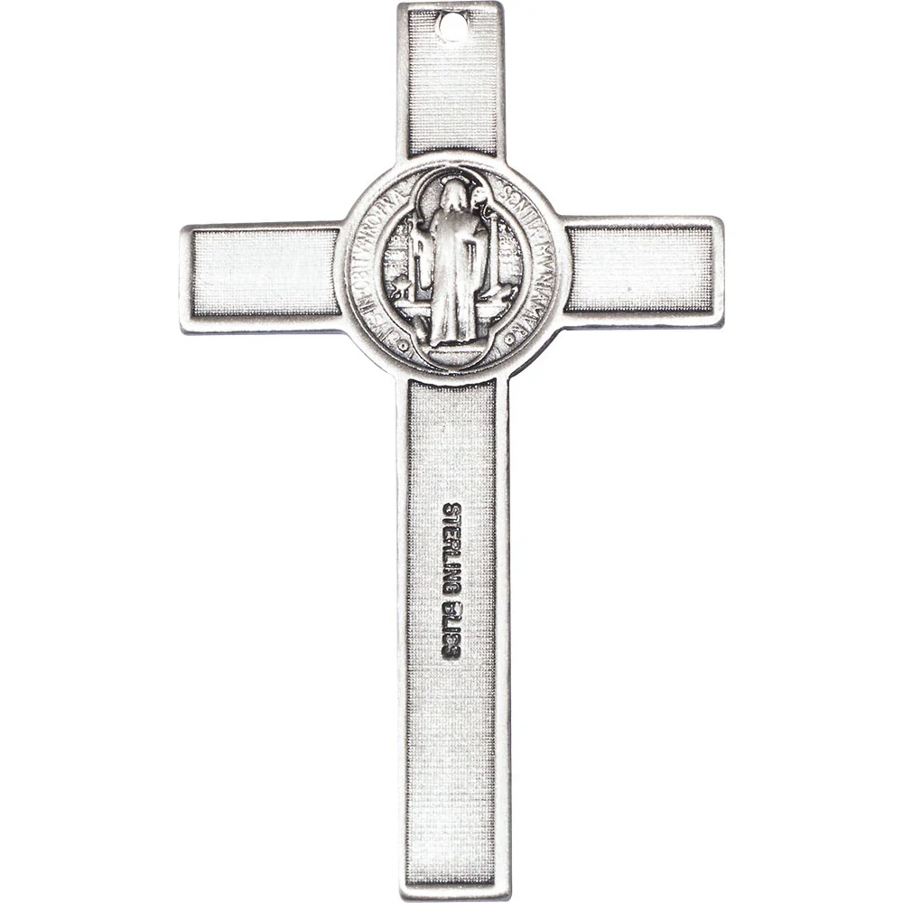 Sterling Silver St. Benedict Crucifix Pendant - 2508807 - Image 2