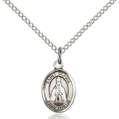 Sterling Silver St. Blaise Petite Pendant
