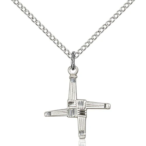 Sterling Silver St. Brigid Cross Pendant