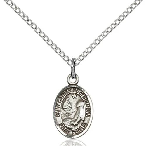 Sterling Silver St. Catherine Of Bologna Petite Pendant