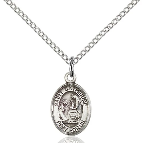Sterling Silver St. Catherine of Siena Petite Pendant
