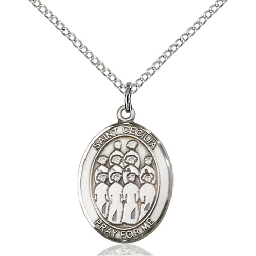 Sterling Silver St. Cecilia / Choir Pendant